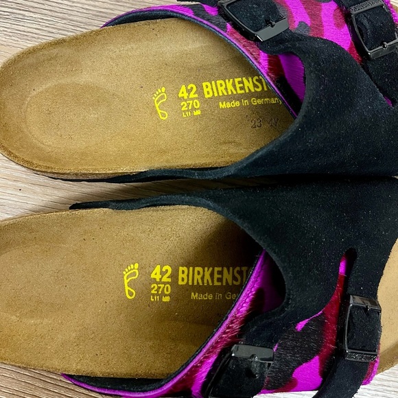 Birkenstock Zurich Birko Flor Sandal Camo Pink Women 11/Men 9/EU 42 NWB Regular - Picture 2 of 6